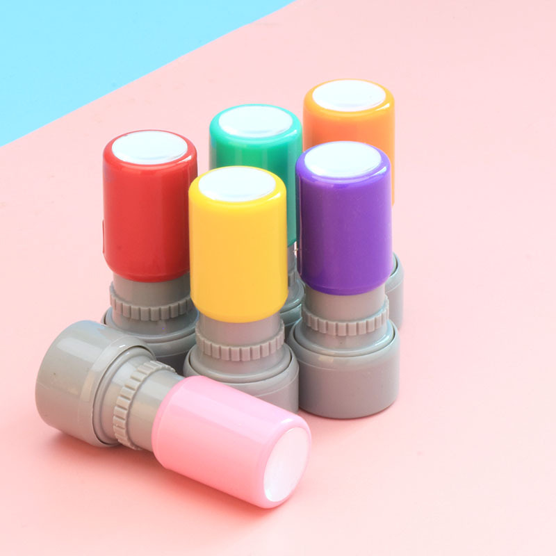 Photosensitive small round seal DIY production OK seal form seal 15mm batch production wholesale QC stamp
