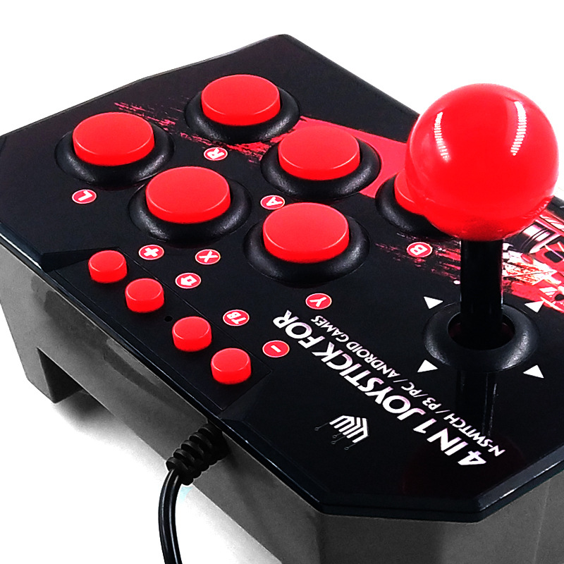 Private Manufacturer Switch Joy-Con Fighting Game Controller for Tekken Street Fighter with Dual Strike Switch Wired Controller