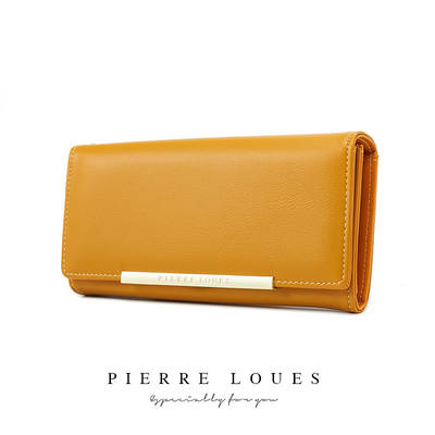 Pierre Louie New Women's Wallet Korean Solid Color Two-fold Wallet Simple Large Accommodate Women's Hand Bag Wholesale