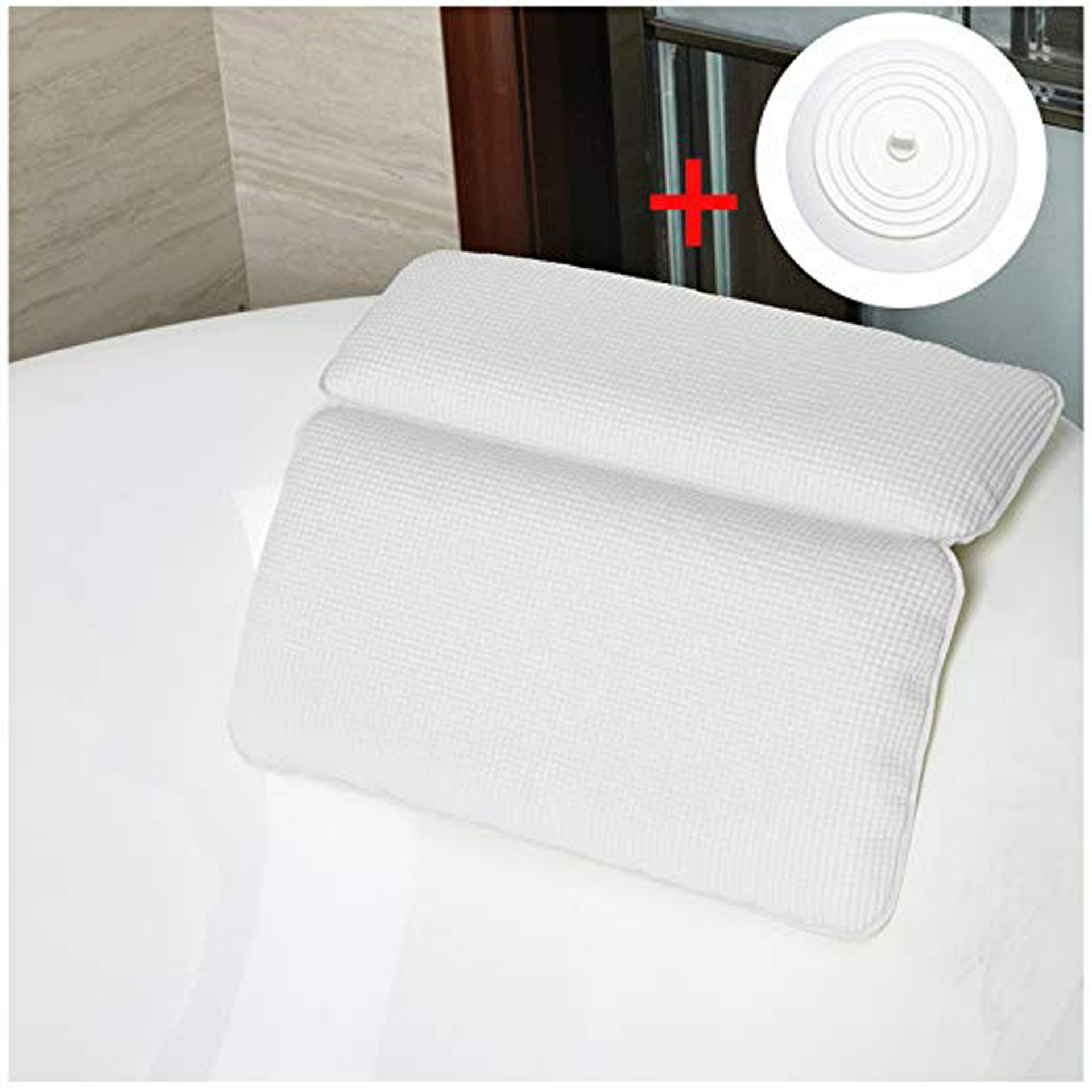 Bathroom Pillow Bathtub Pillow Mat Bath Pillow Bathtub Pillow Suction Type Square Universal Large