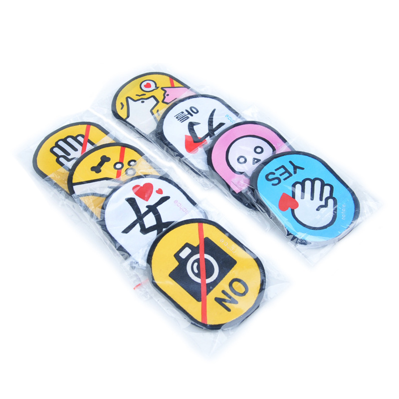 Pet cat and dog social logo sticker traction rope Velcro reminder social warning board personality traction rope