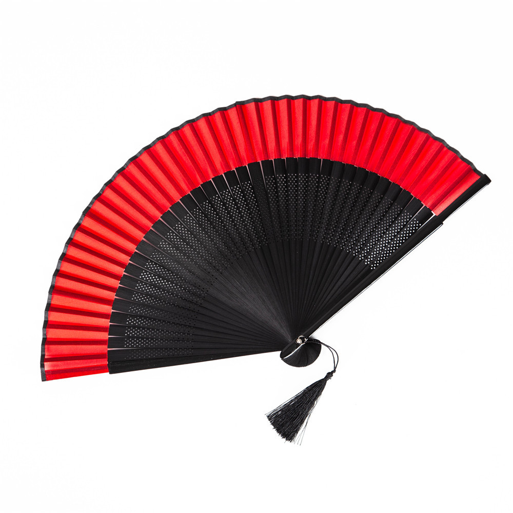Paint all black fan folding fan women's antique classical dance fan craft fan popular fan