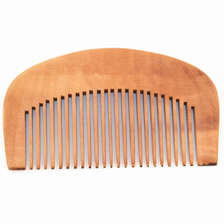 Wooden comb wholesale lettering engraved logo household wooden static-free portable small comb welfare mahogany comb