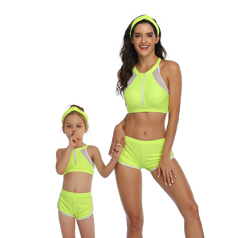 Clearance special offer European and American parent-child swimsuit women's bikini girl swimsuit source factory in stock wholesale