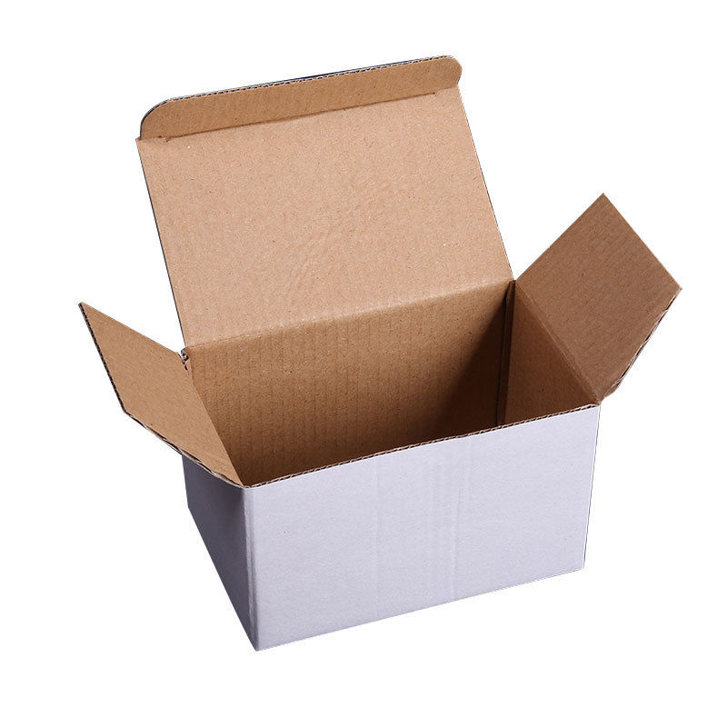 Factory Direct Supply in stock packaging corrugated carton 16cm rectangular white box wholesale white packaging flat white box