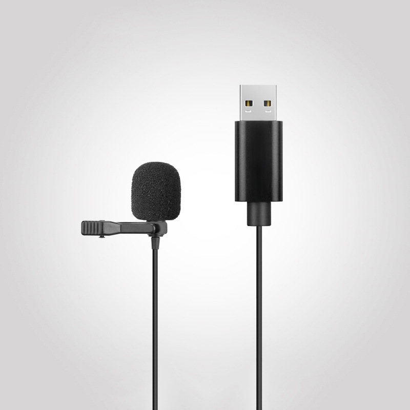 USB microphone laptop desktop computer small microphone conference game voice live mini collar clip microphone
