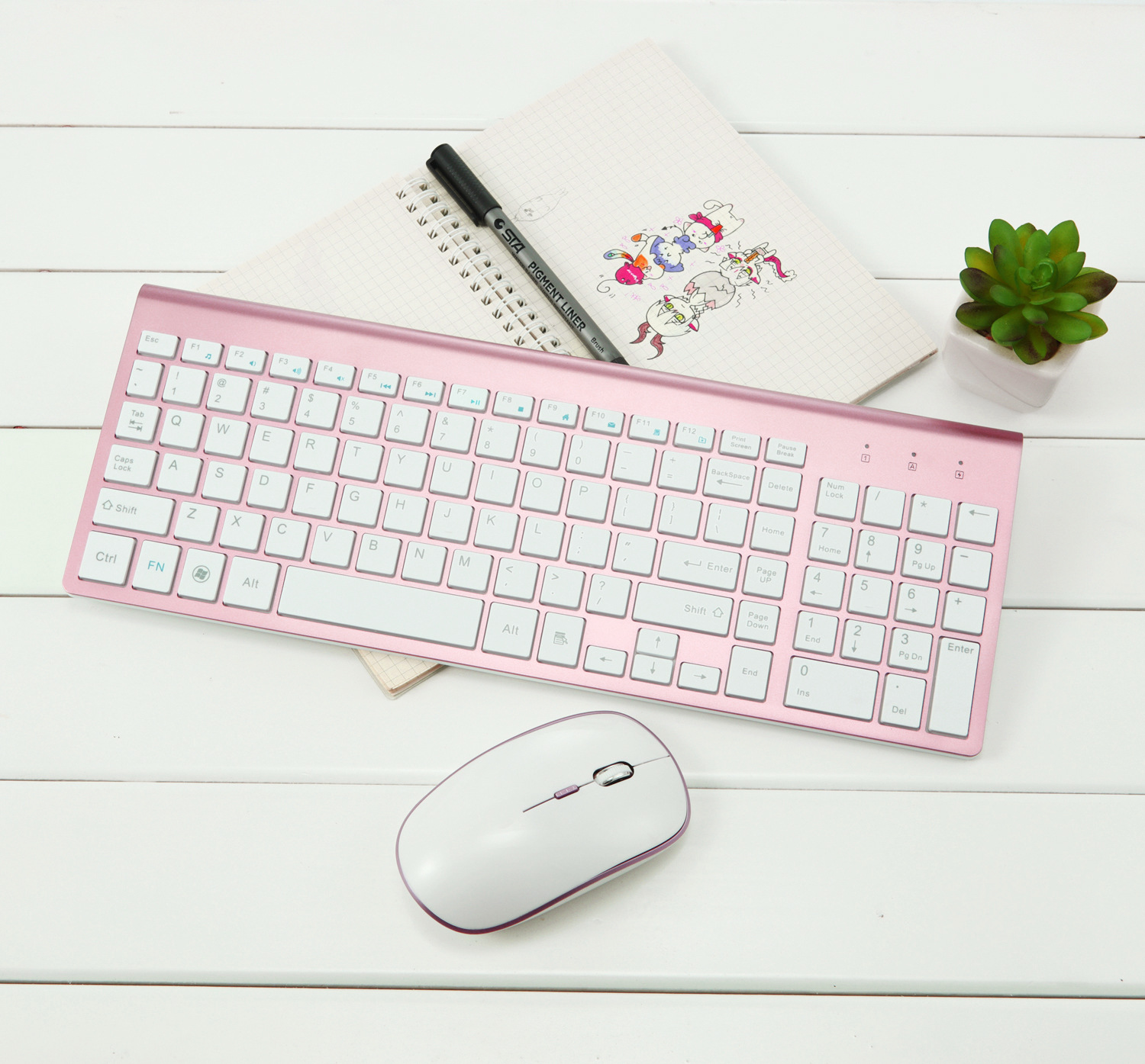 usb wireless keyboard mouse set 2.4G unlimited keyboard mouse light number keys desktop notebook office mute