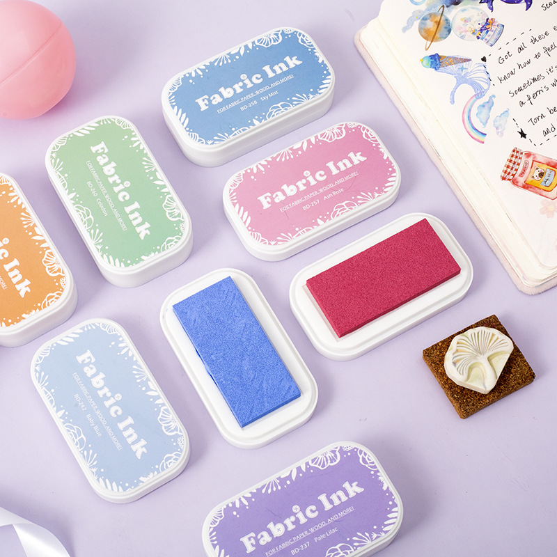 BD cloth printing table large box retro sponge hand account color cutting and pasting multi-use details good rubber stamp printing table ink pad