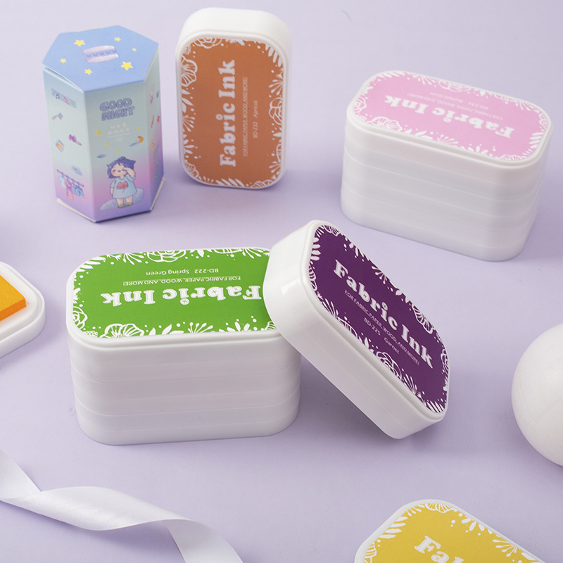 BD cloth printing table large box retro sponge hand account color cutting and pasting multi-use details good rubber stamp printing table ink pad