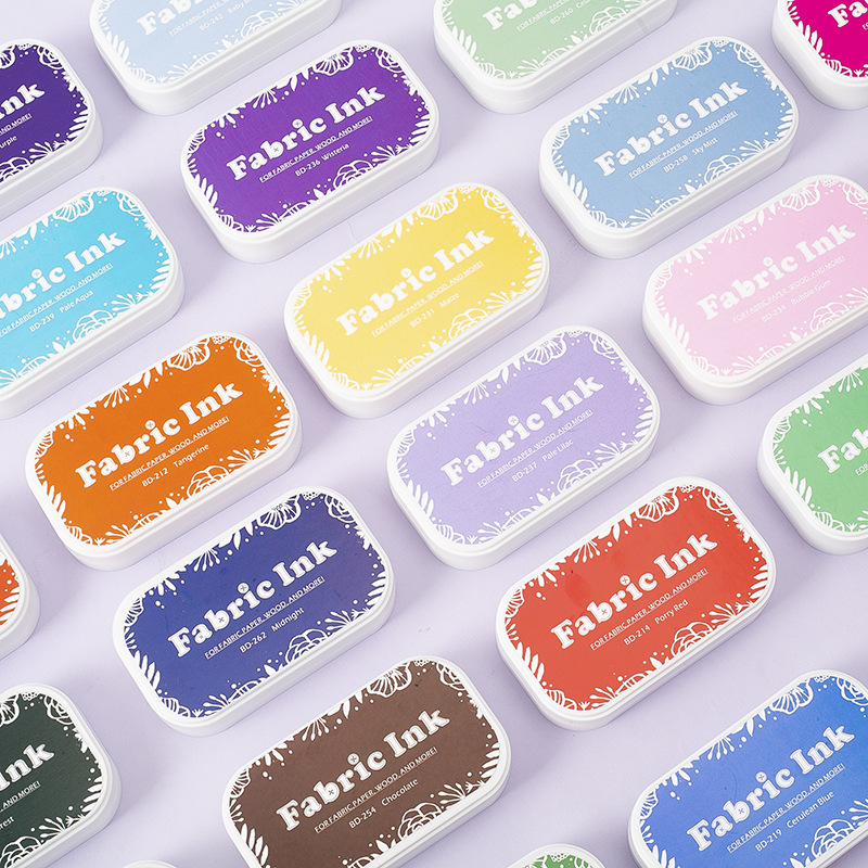BD cloth printing table large box retro sponge hand account color cutting and pasting multi-use details good rubber stamp printing table ink pad