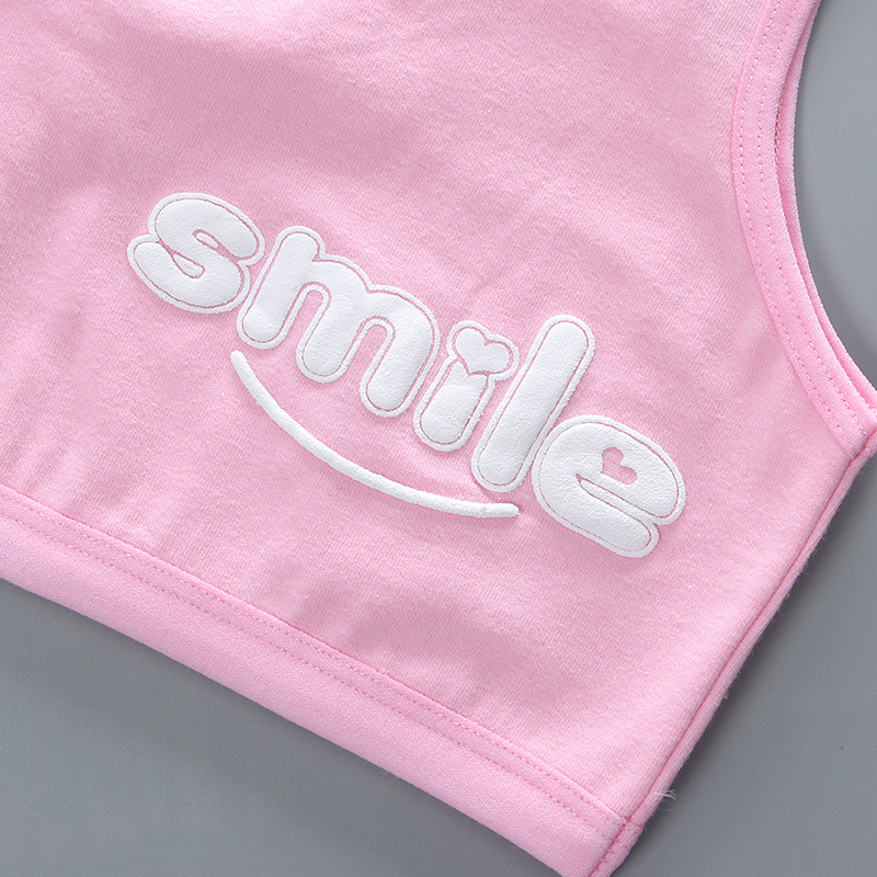 Girl's bra 7-14 years old children's development period vest underwear double-layer sling pure cotton foreign trade junior high school students Girls