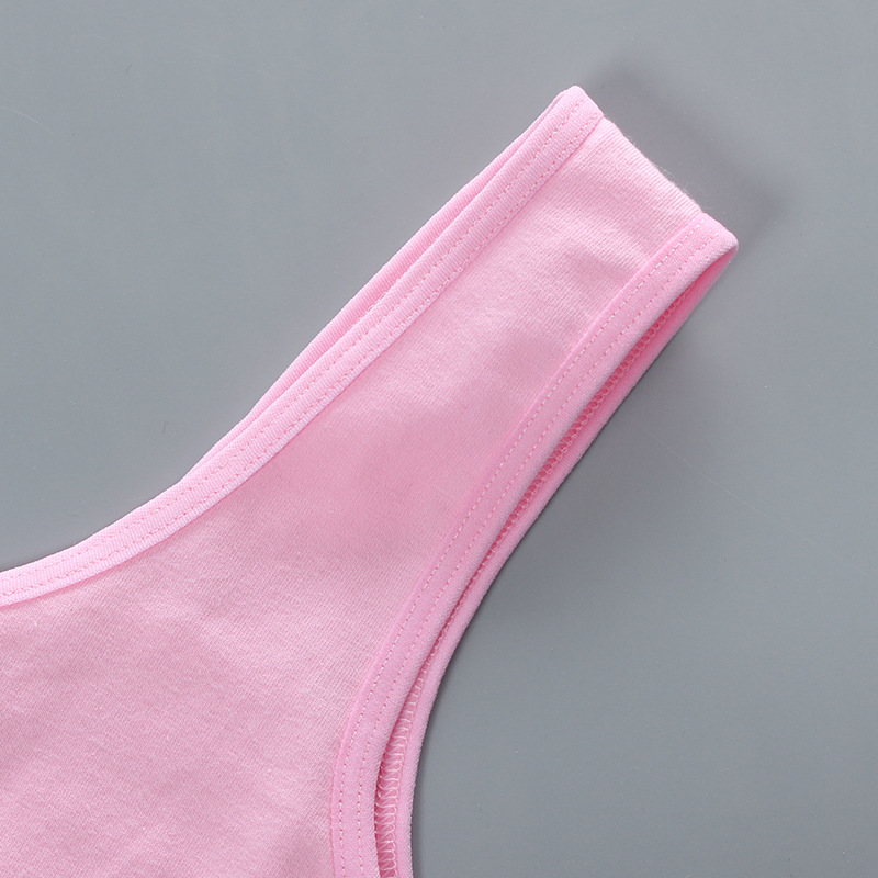 Girl's bra 7-14 years old children's development period vest underwear double-layer sling pure cotton foreign trade junior high school students Girls