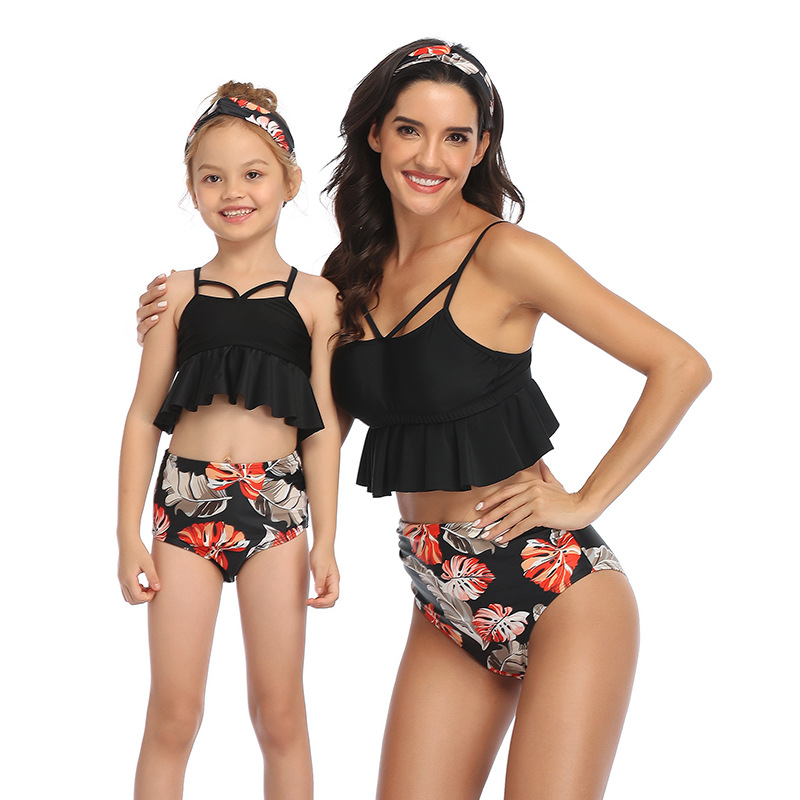 Hi fish flash new parent-child swimsuit European and American bikini manufacturers spot swimwear wholesale tankini