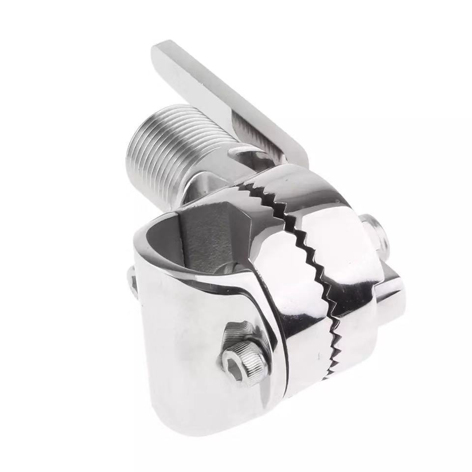 Pipe clamp antenna pedestal 316 stainless steel Marine adjustable antenna pedestal yacht universal base
