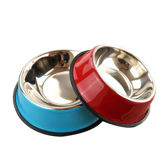 Assemblable Pet Supplies Stainless Steel Dog Bowl Cat Bowl Non-Slip Large Dog Food Bowl Dog Bowl Stainless Steel Pet Bowl