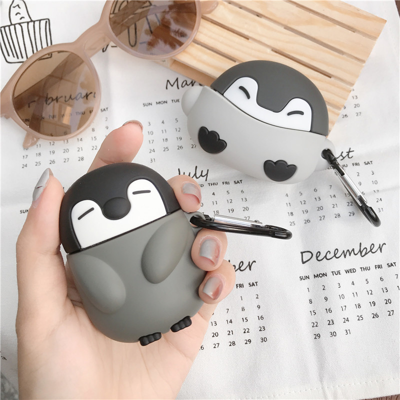 可愛企鵝寶寶airpods pro2耳機套1蘋果藍牙卡通3代保護套硅膠適用