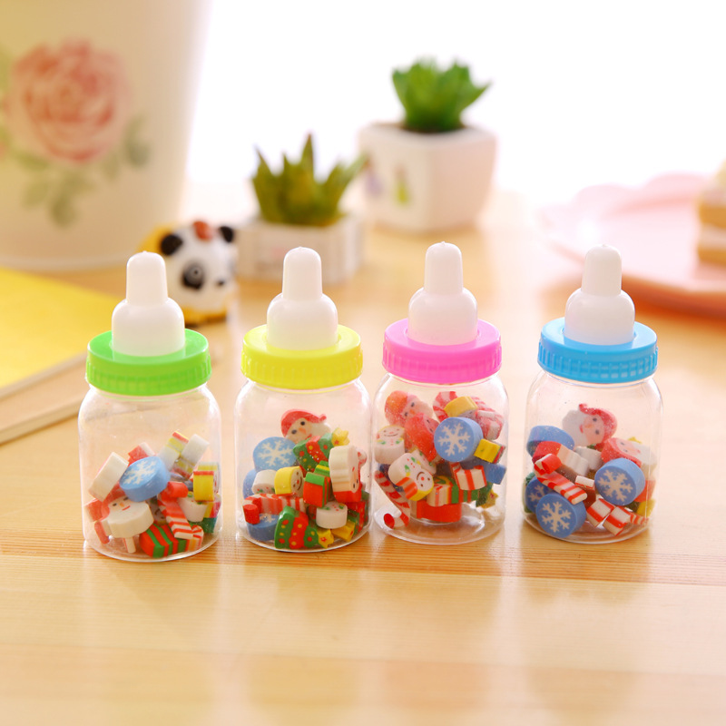T children's creative cartoon animal fruit bottle eraser student rubber stationery school supplies manufacturers batch