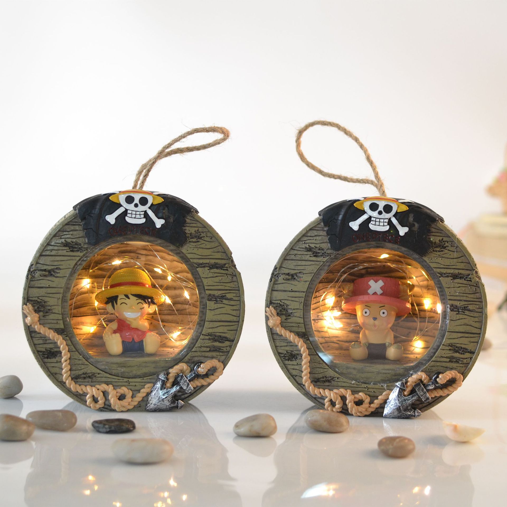 ins girlfriend creative Luffy Chopper One Piece star lamp ornament night light cartoon model desktop decoration