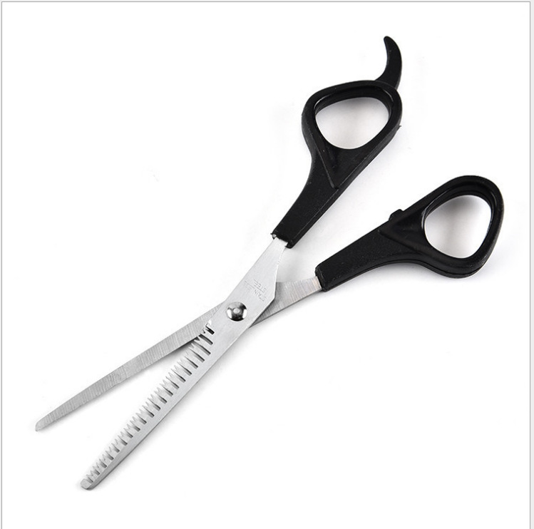 Flat cut tooth scissors combination scissors hair clipper gift scissors hairdressing scissors children's bangs thin scissors set