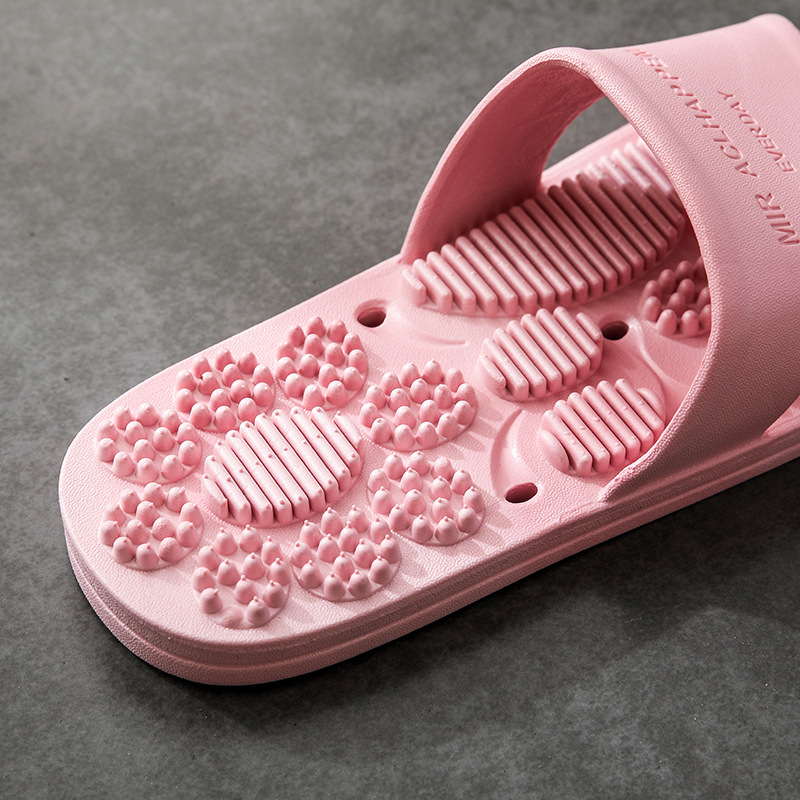 New Home Bathroom Non-slip Massage Slippers Indoor Sandals and Slippers Supermarket Hotel Men's and Women's Couples Sandals Men's Summer