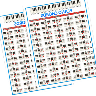 Chuanmei spot wholesale 88 Key home piano chord fingering chart color beginner keyboard piano chord spectrum