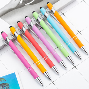 Spray glue advertising Pen manufacturers spot stylus hotel Pen printable logo Pen aluminum rod touch screen Pen