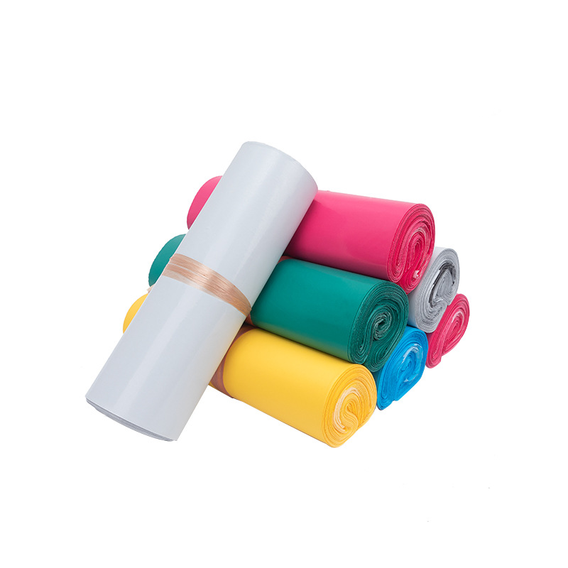 Color express bag new material pink express clothing packaging bag white thick waterproof packaging bag large wholesale