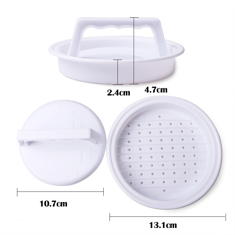 プラスチック製ハンバーガープレス多機能圧肉器ハンバーグ型ハンバーガープレス肉器肉餅型キッチンツール|undefined