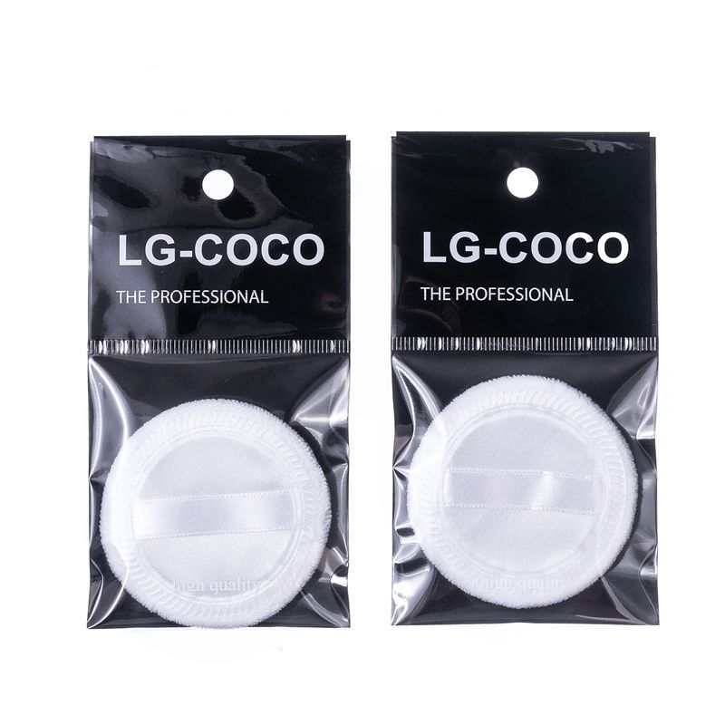 Looser Powder Puff Dry Powder Puff Set Makeup Small Ribbon Velvet Makeup Puff Children's Photography Makeup Cotton Puff Makeup Tool