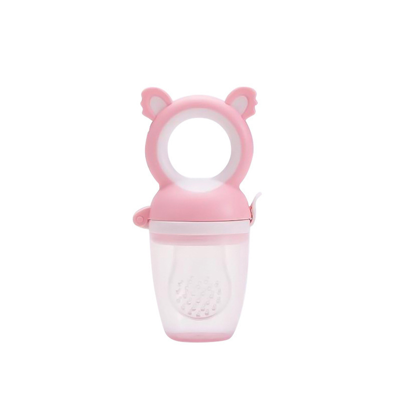 Baby fruit and vegetable koala bite bite music fruit food supplement bite bag silicone mesh bag chewing music pacifier