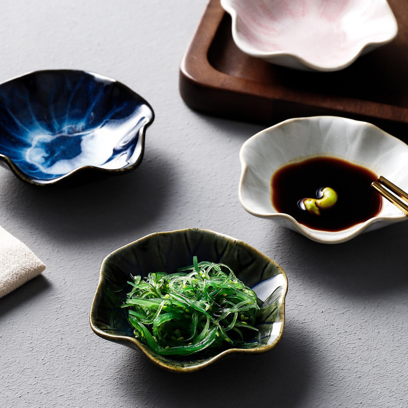 Japanese kiln dish ceramic snack dish seasoning dish restaurant hot pot sauce dish Sushi Sauce dish wholesale