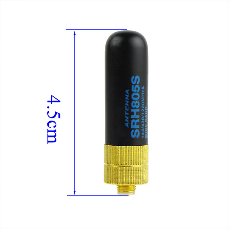 Walkie-talkie short antenna SRH-805S 4.5CM baofeng UV-5R/BF-888S/ultra short gold head UV double segment