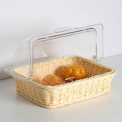 Jinde New Product PC Square Food Cover Transparent Food Cover Bread Dim Sum Preservation and Dust Cover