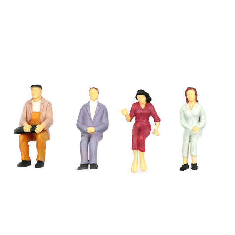 Sand table building model material wholesale simulation gardening Lamp Model Manual DIY material sitting posture color people small people