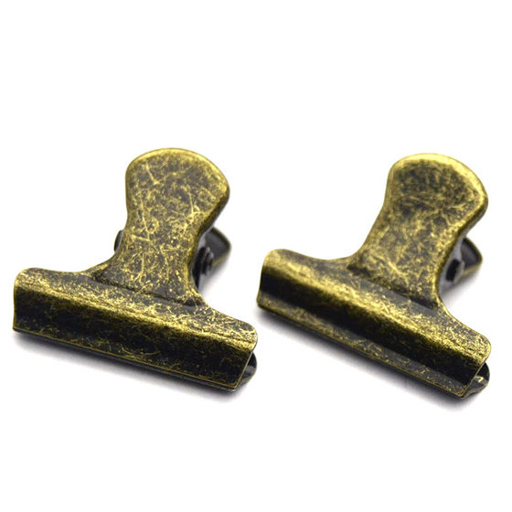 Factory spot supply Nordic simple creative metal coffee bean clip home retro DIY hand account clip