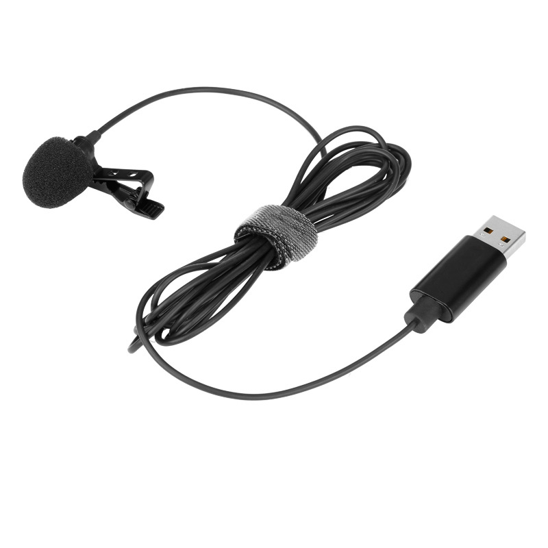 USB microphone laptop desktop computer small microphone conference game voice live mini collar clip microphone