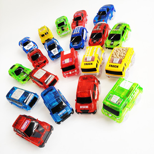 Compatible with Magic Tracks race track and magic track racing luminous accessories with 5 flashing LED lights