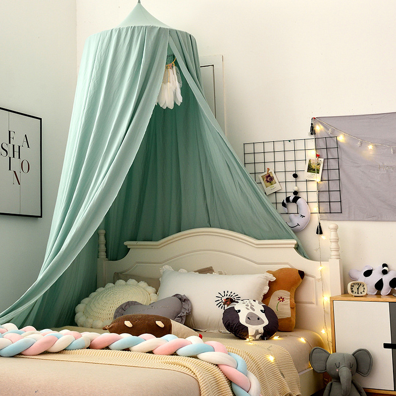 24 Color Amazon Dome Bed Mantle Children Mosquito Net Ins Wind Ceiling Game Bed Tree House Tent Bed Curtain