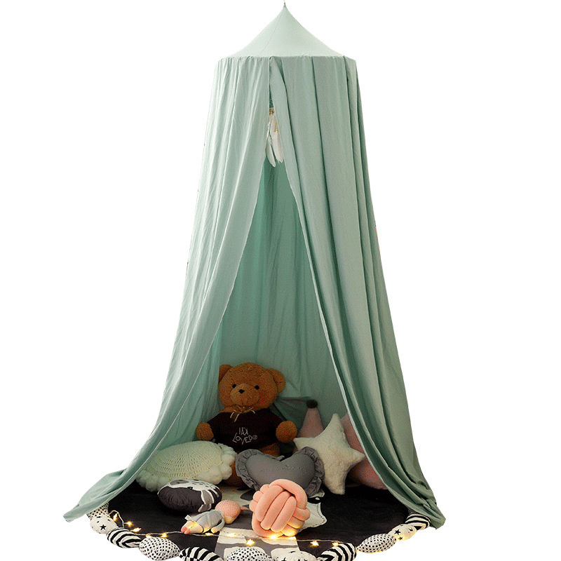 24 Color Amazon Dome Bed Mantle Children Mosquito Net Ins Wind Ceiling Game Bed Tree House Tent Bed Curtain