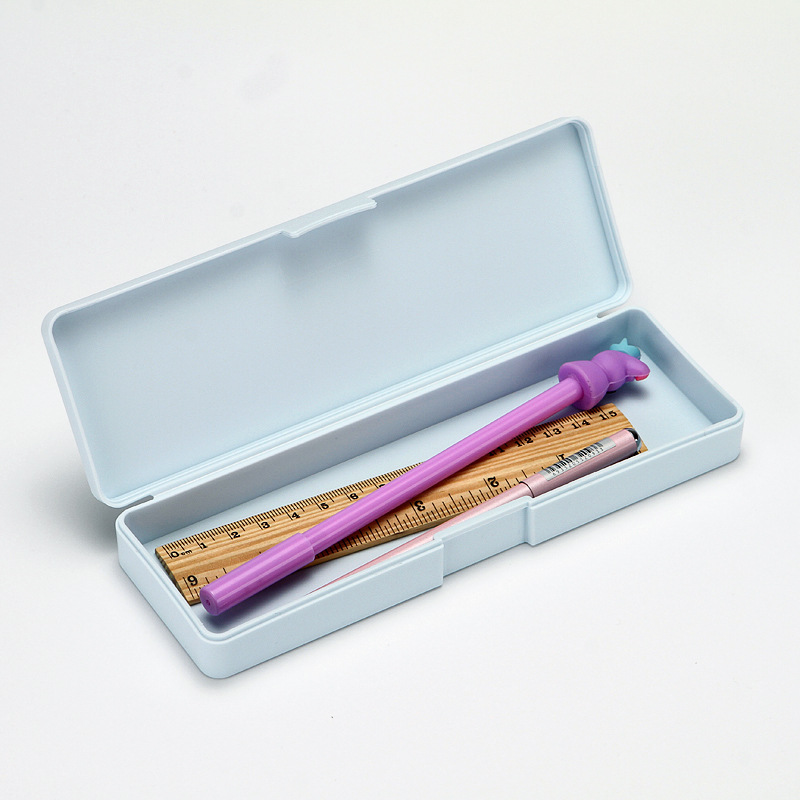 Korean creative Primary School pencil storage pencil case frosted stationery pencil box for students gift wholesale