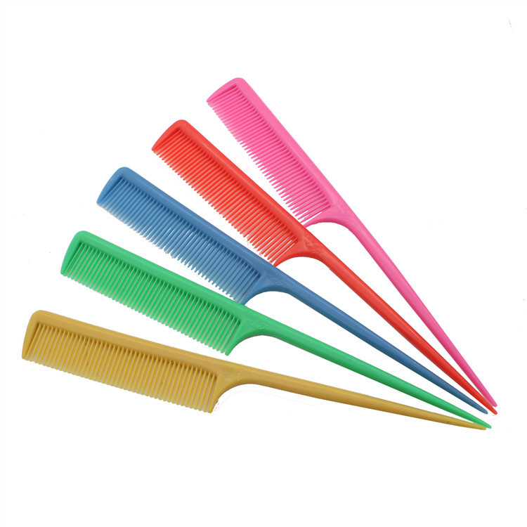 701A black flat tooth pointed tail comb professional makeup comb hairdressing tools distribution pick comb pointed tail comb wholesale