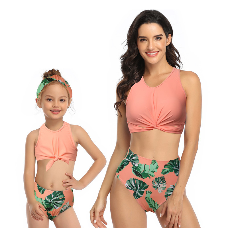 Clearance special offer European and American parent-child swimsuit women's bikini girl swimsuit source factory in stock wholesale