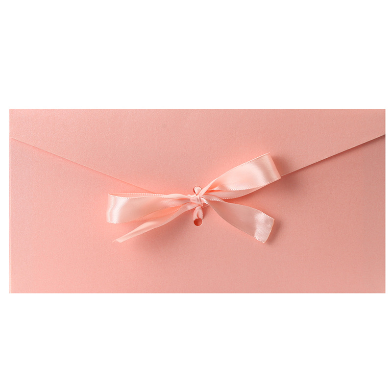 Mu Guang Advanced Sense Retro Creative Color Thickened Large Bowknot Pearl Paper Special Paper Envelope Wholesale