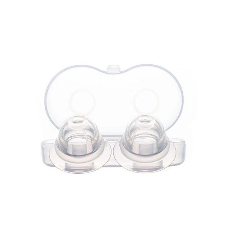 Full silicone nipple corrector a pair of flat hollow corrector for pregnant women with box