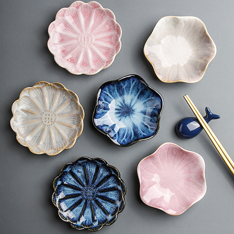 Japanese kiln dish ceramic snack dish seasoning dish restaurant hot pot sauce dish Sushi Sauce dish wholesale