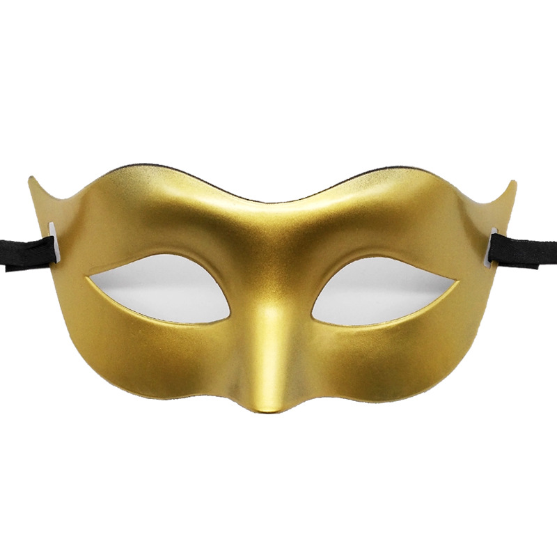 Masquerade Mask Men's Half Face Mask Halloween Party Zorro Prom Show Flathead Mask
