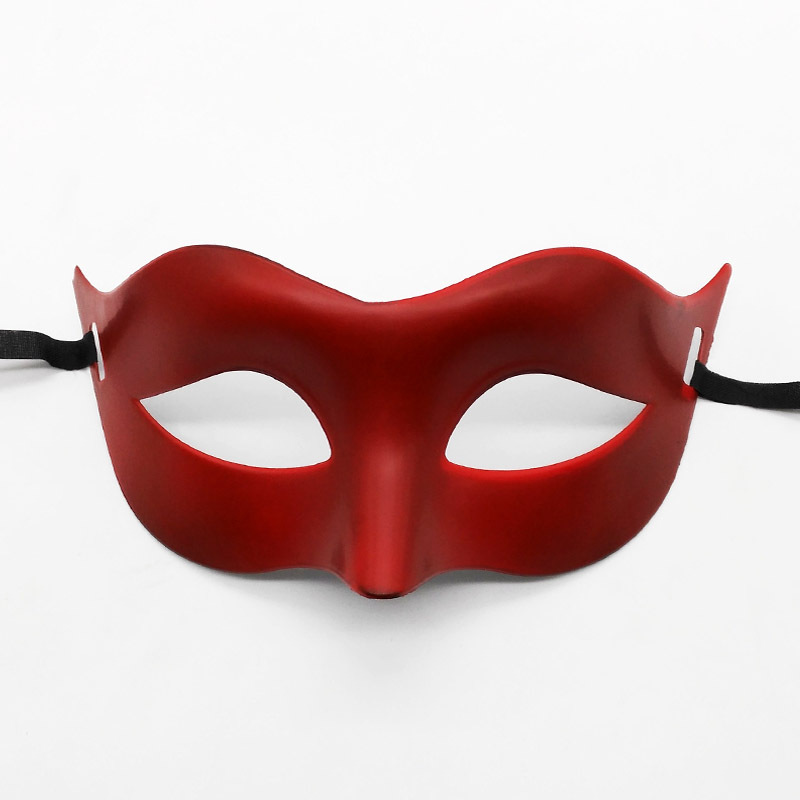 Masquerade Mask Men's Half Face Mask Halloween Party Zorro Prom Show Flathead Mask