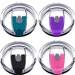 Factory direct supply creative 30oz ice cup glass straw lid 20oz yeti cup lid spot logo