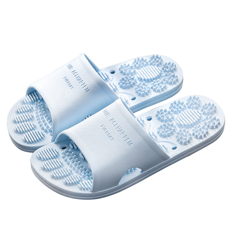 New Home Bathroom Non-slip Massage Slippers Indoor Sandals and Slippers Supermarket Hotel Men's and Women's Couples Sandals Men's Summer