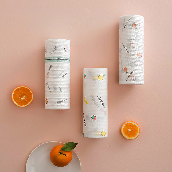 Lazy Rag Wet and Dry Dual-Use Kitchen Washable Cleaning Household Non-woven Fabric Towel Disposable Dishwashing Cloth